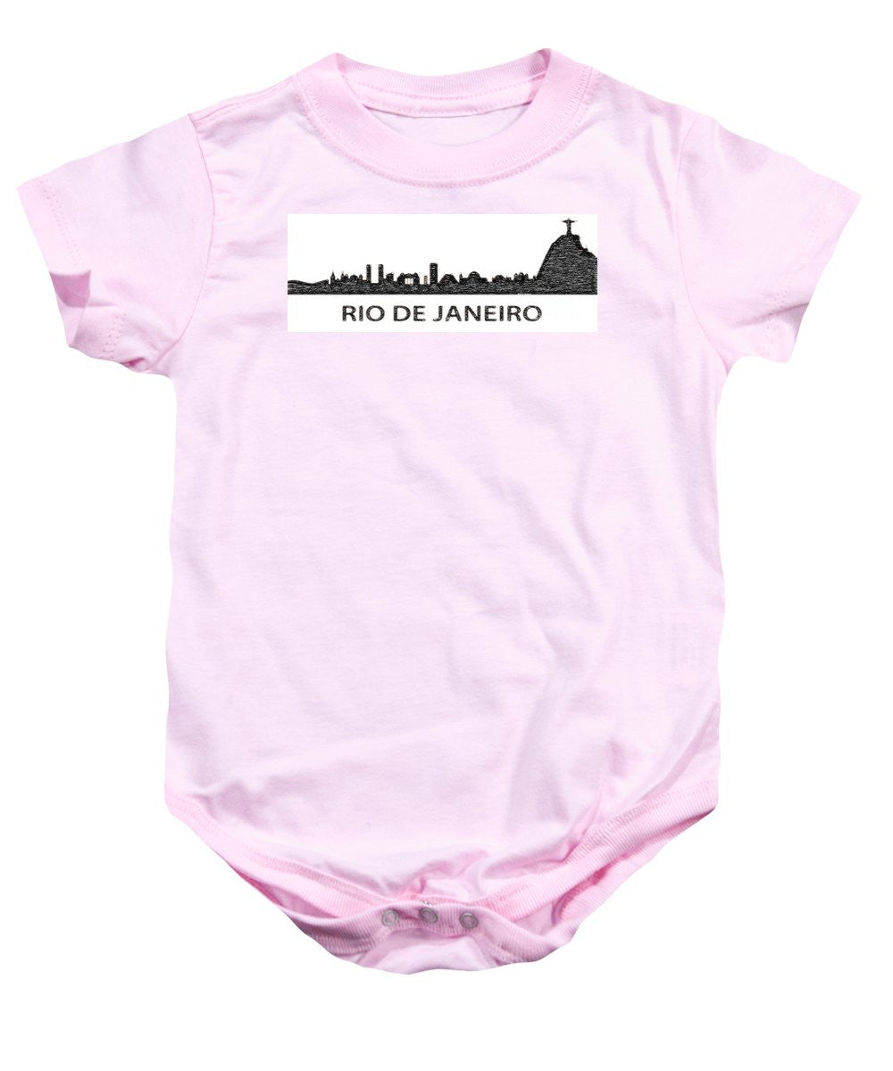 Baby Onesie - Rio De Janeiro Silouhette Sketch