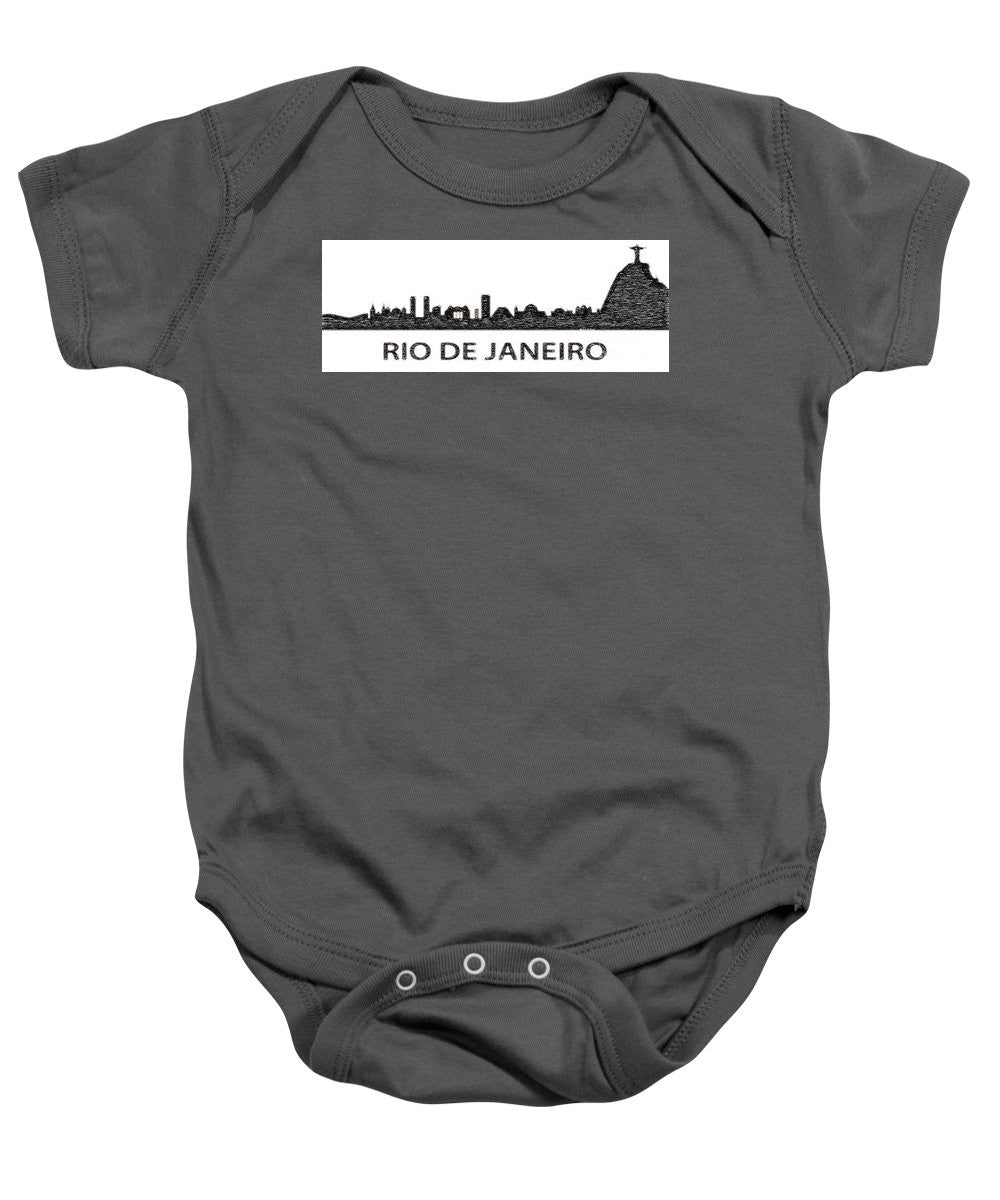 Baby Onesie - Rio De Janeiro Silouhette Sketch