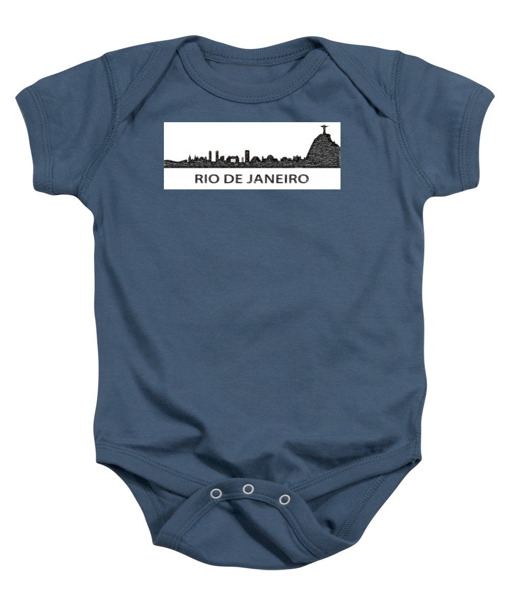 Baby Onesie - Rio De Janeiro Silouhette Sketch