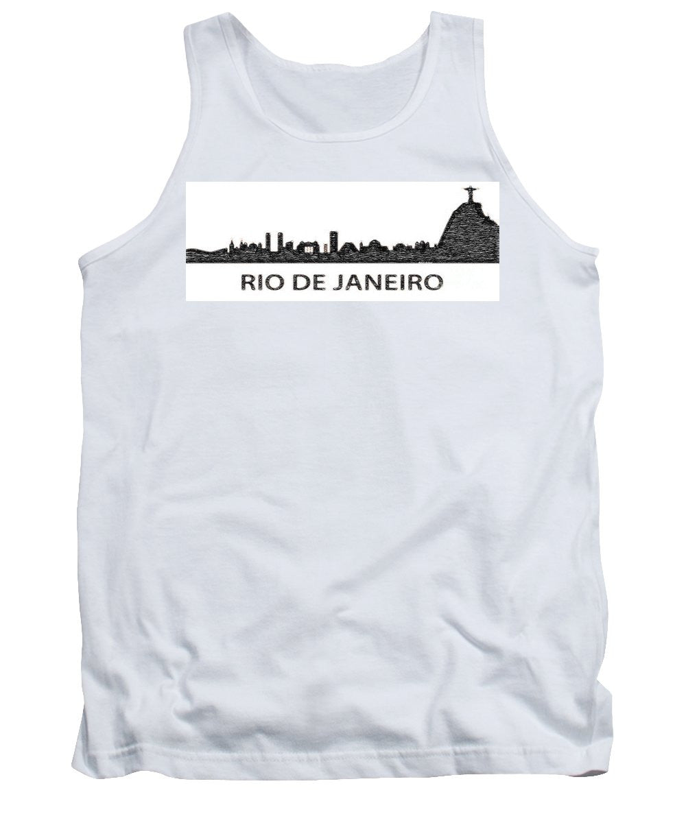 Tank Top - Rio De Janeiro Silouhette Sketch