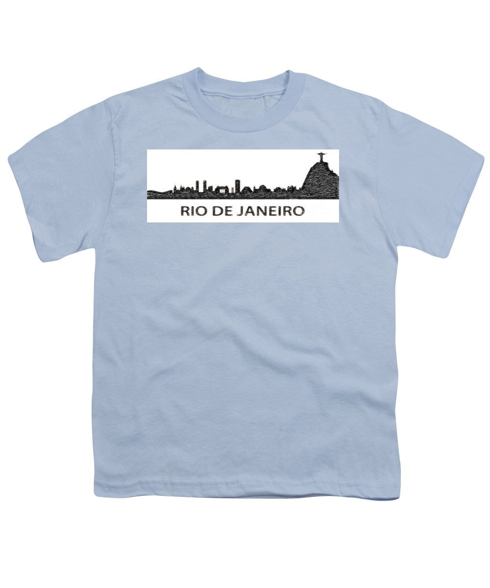 Youth T-Shirt - Rio De Janeiro Silouhette Sketch