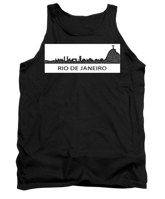Tank Top - Rio De Janeiro Silouhette Sketch