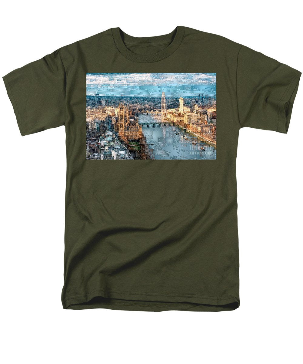 T-shirt pour homme (coupe standard) - La Tamise à Londres, en Angleterre