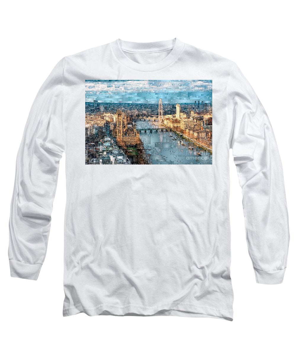 Long Sleeve T-Shirt - River Thames In London, England