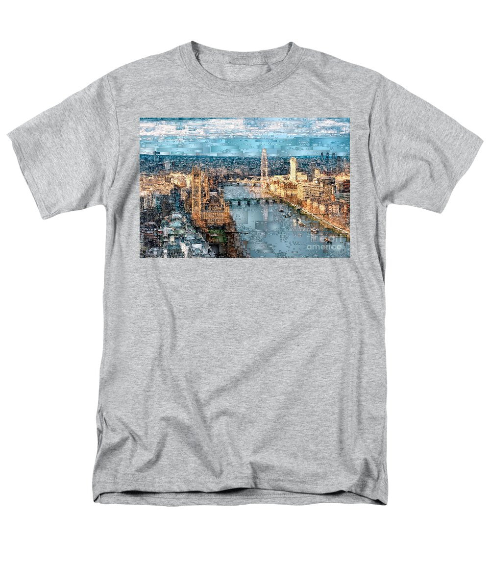 T-shirt pour homme (coupe standard) - La Tamise à Londres, en Angleterre