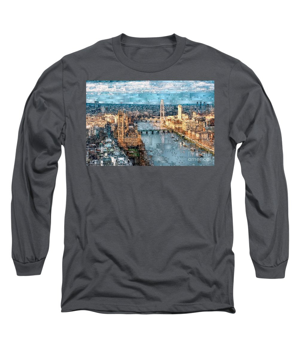 Long Sleeve T-Shirt - River Thames In London, England