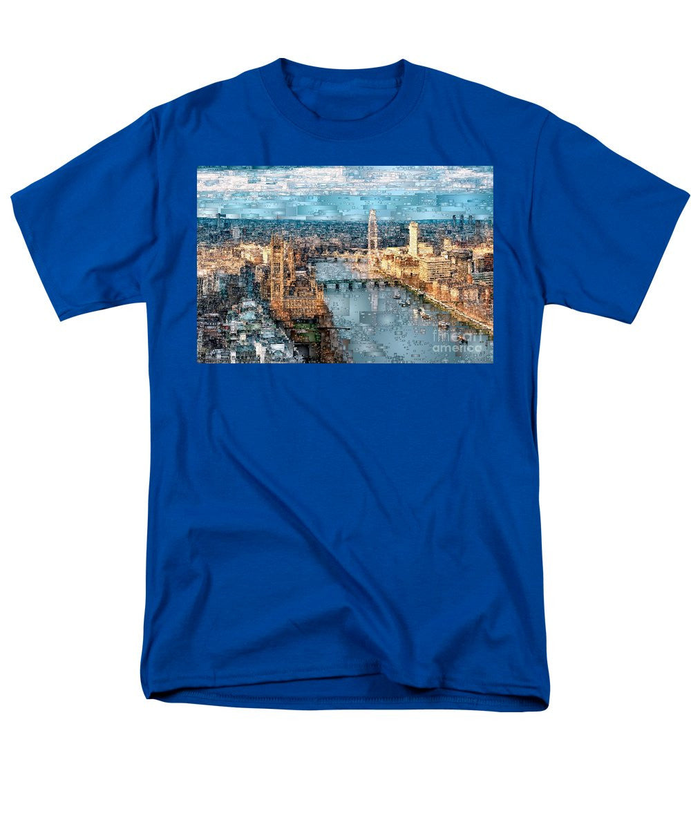 T-shirt pour homme (coupe standard) - La Tamise à Londres, en Angleterre