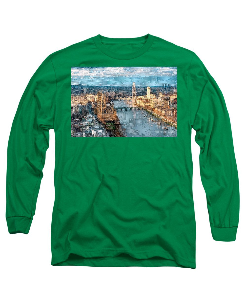 Long Sleeve T-Shirt - River Thames In London, England