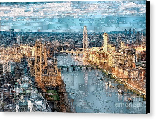 Canvas Print - River Thames In London, England