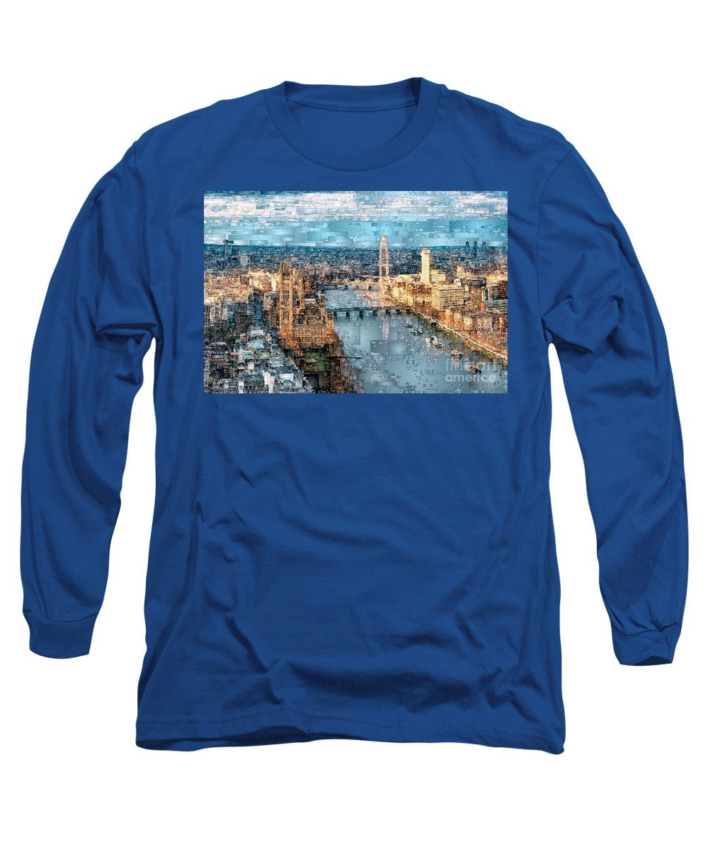 Long Sleeve T-Shirt - River Thames In London, England