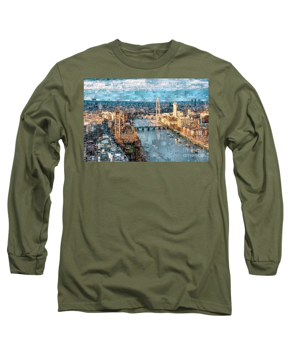 Long Sleeve T-Shirt - River Thames In London, England