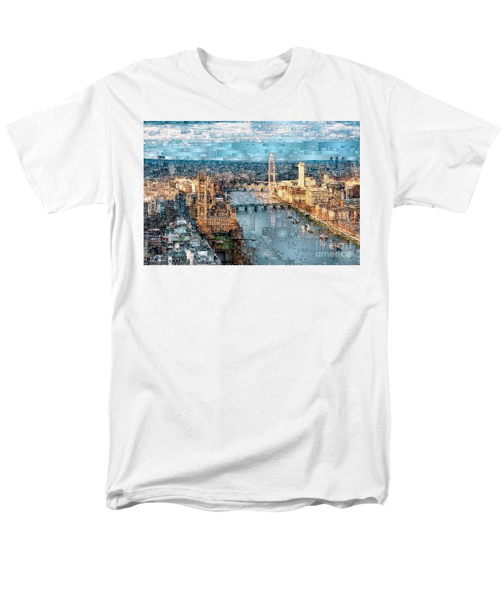 T-shirt pour homme (coupe standard) - La Tamise à Londres, en Angleterre