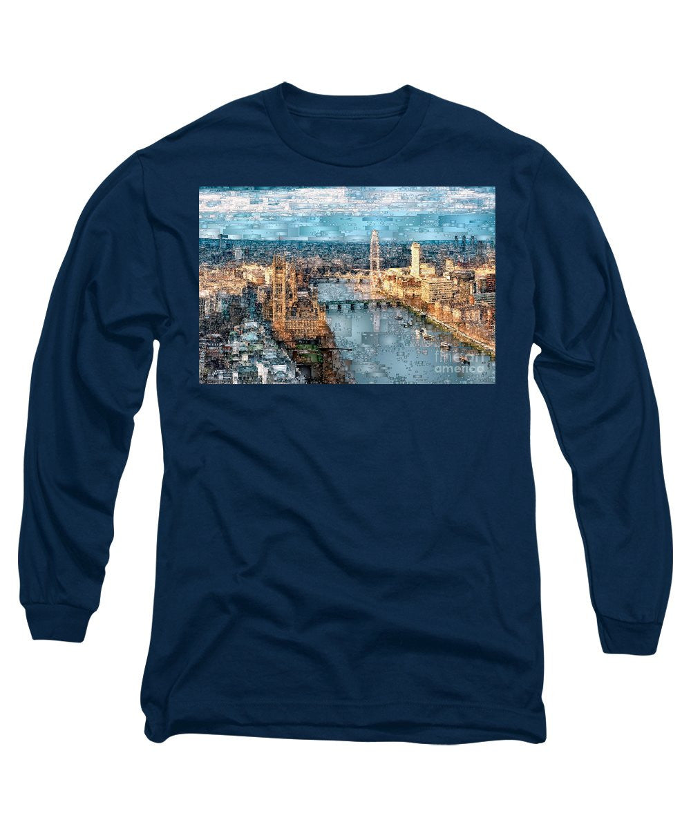 Long Sleeve T-Shirt - River Thames In London, England