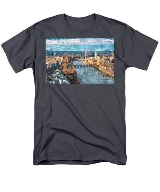 T-shirt pour homme (coupe standard) - La Tamise à Londres, en Angleterre