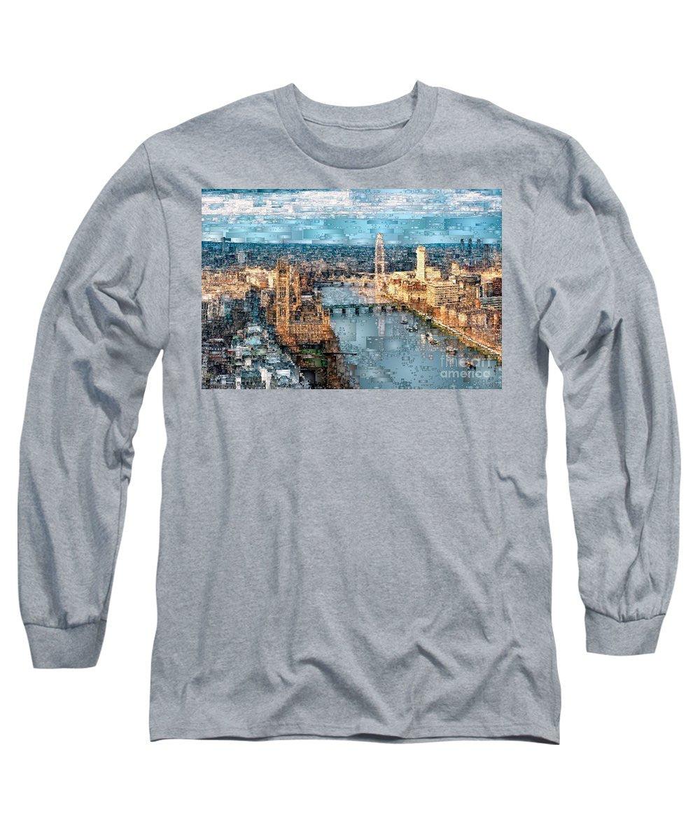 Long Sleeve T-Shirt - River Thames In London, England