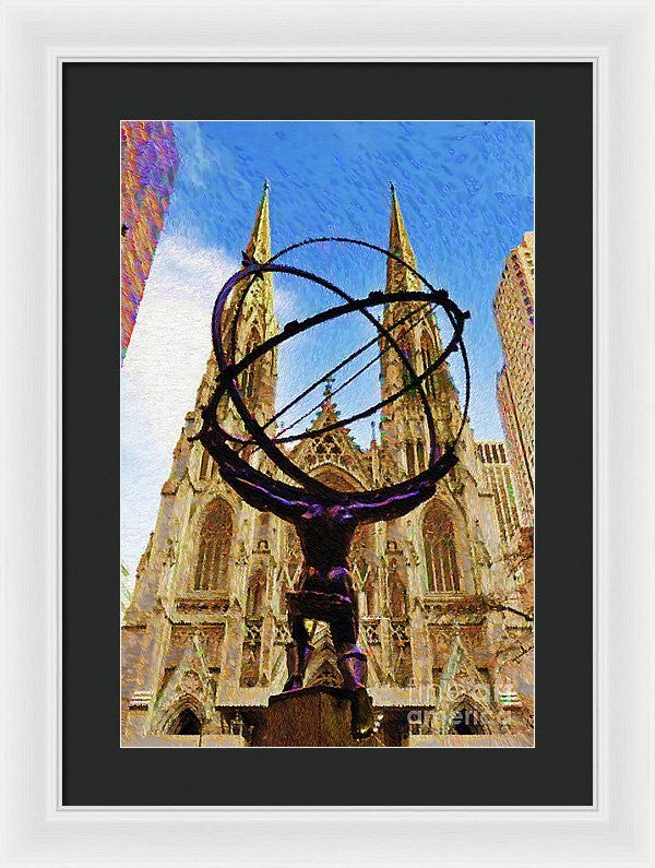 Framed Print - Rockefeller Center In New York City