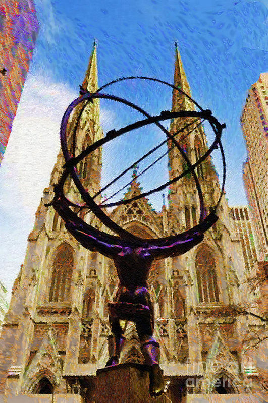 Art Print - Rockefeller Center In New York City