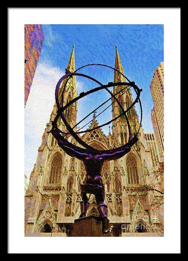 Framed Print - Rockefeller Center In New York City