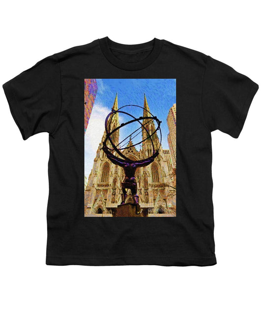 Youth T-Shirt - Rockefeller Center In New York City