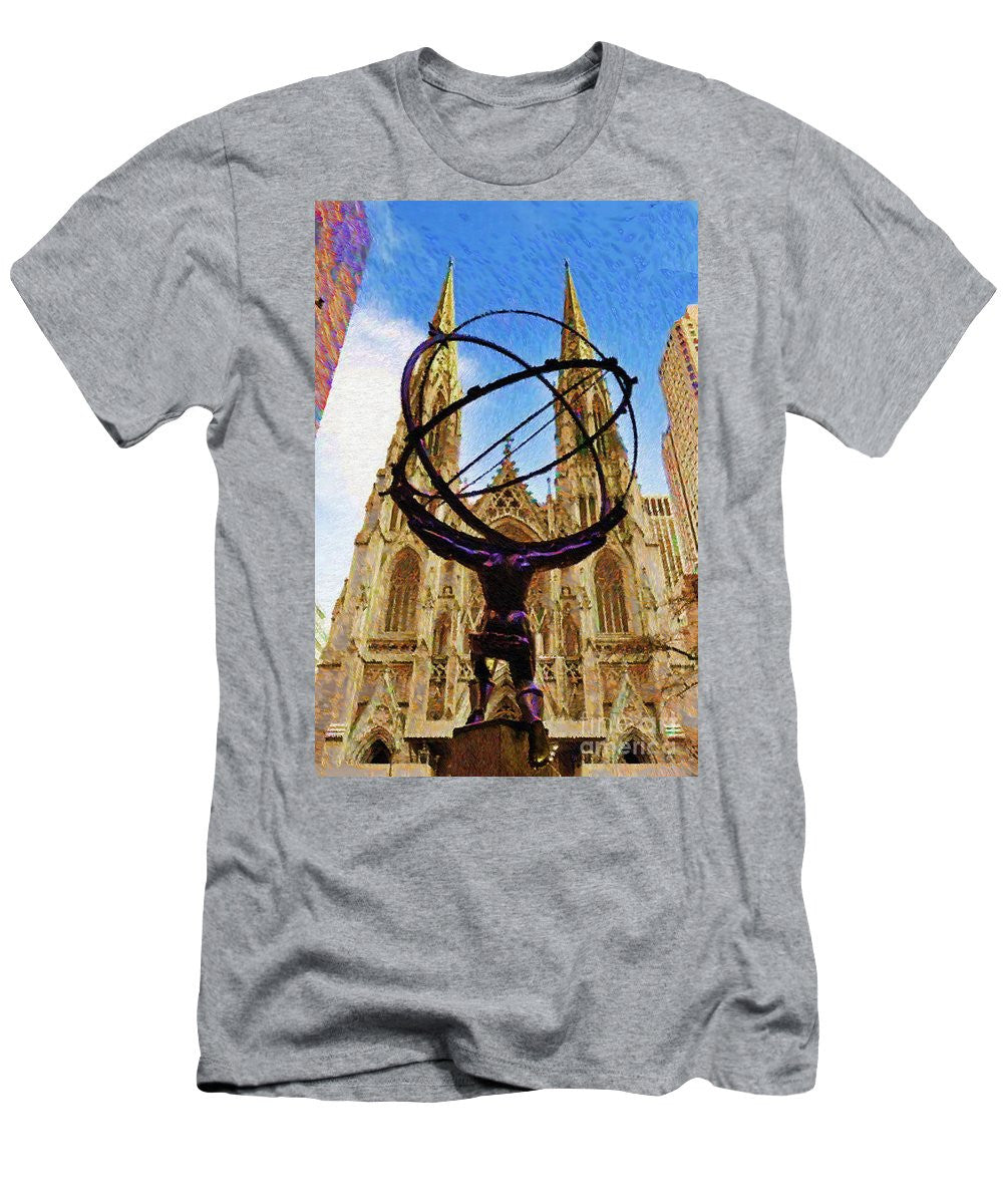 Men's T-Shirt (Slim Fit) - Rockefeller Center In New York City