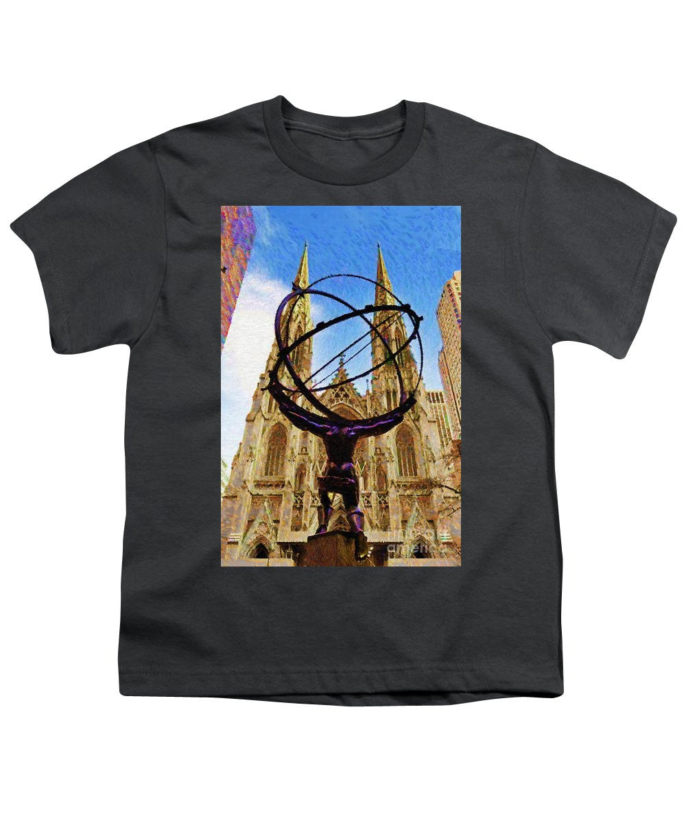 Youth T-Shirt - Rockefeller Center In New York City