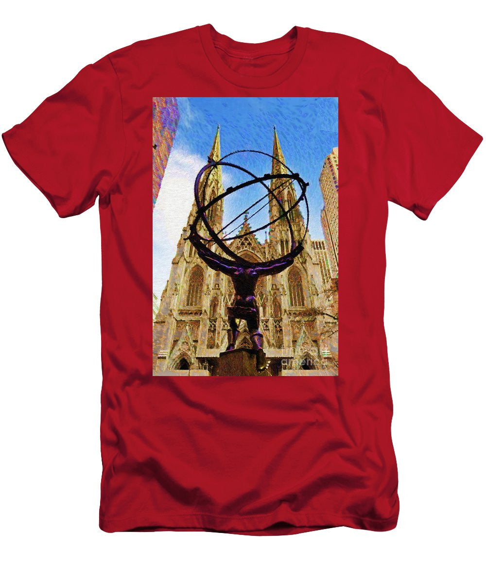 Men's T-Shirt (Slim Fit) - Rockefeller Center In New York City