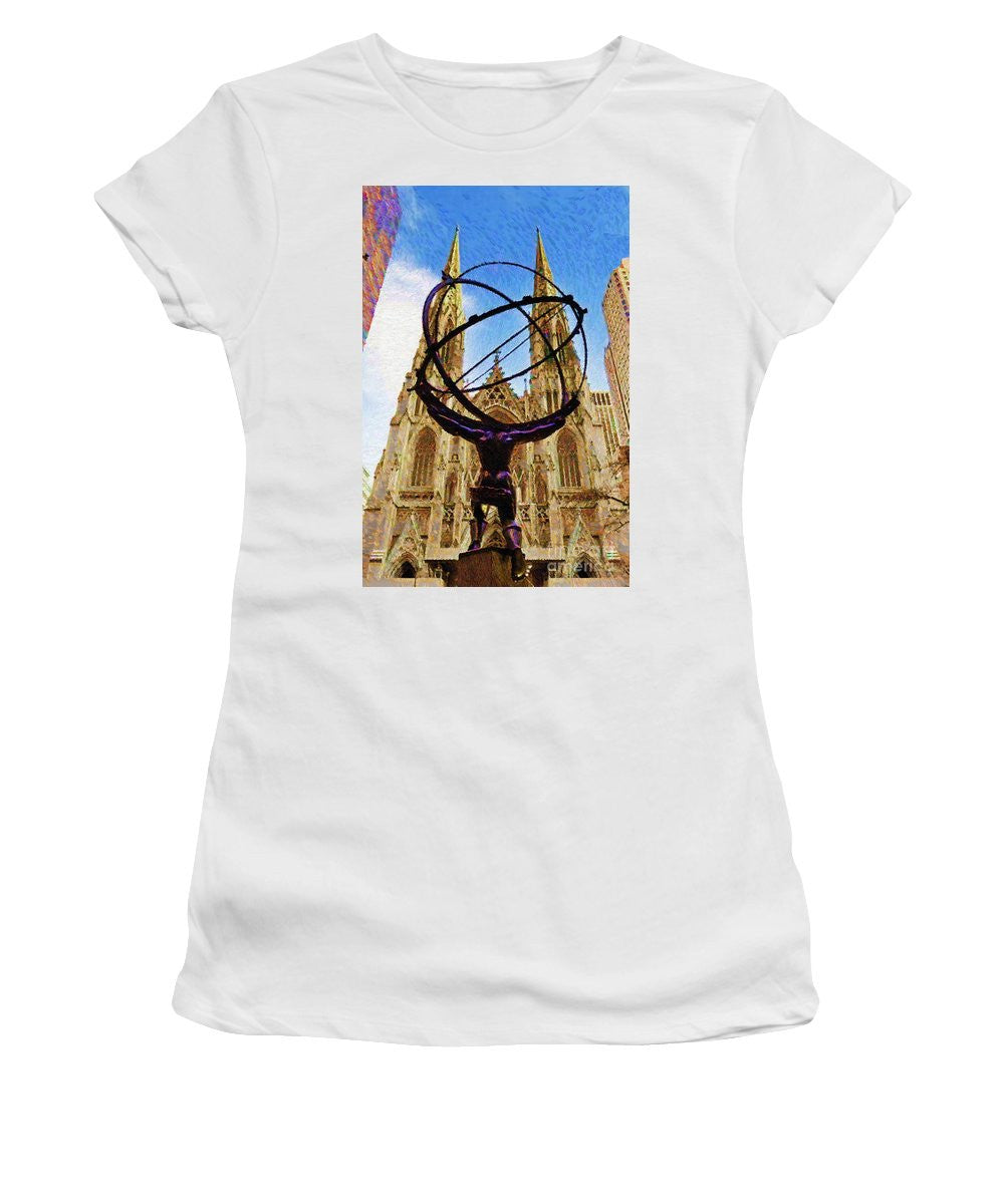 Women's T-Shirt (Junior Cut) - Rockefeller Center In New York City
