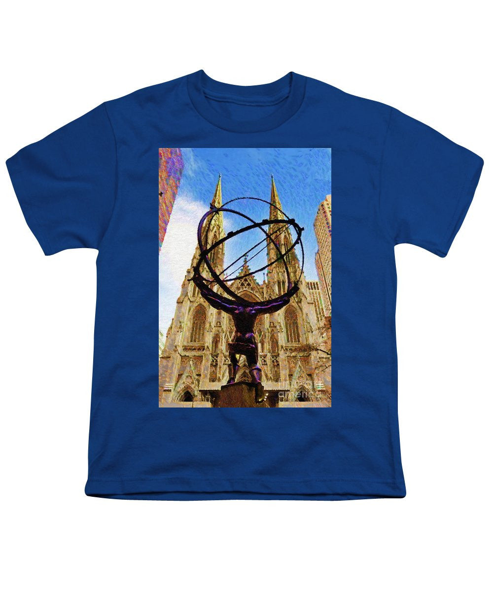 Youth T-Shirt - Rockefeller Center In New York City