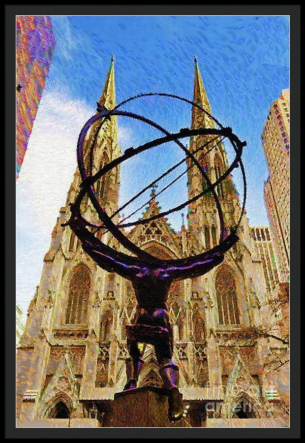 Framed Print - Rockefeller Center In New York City