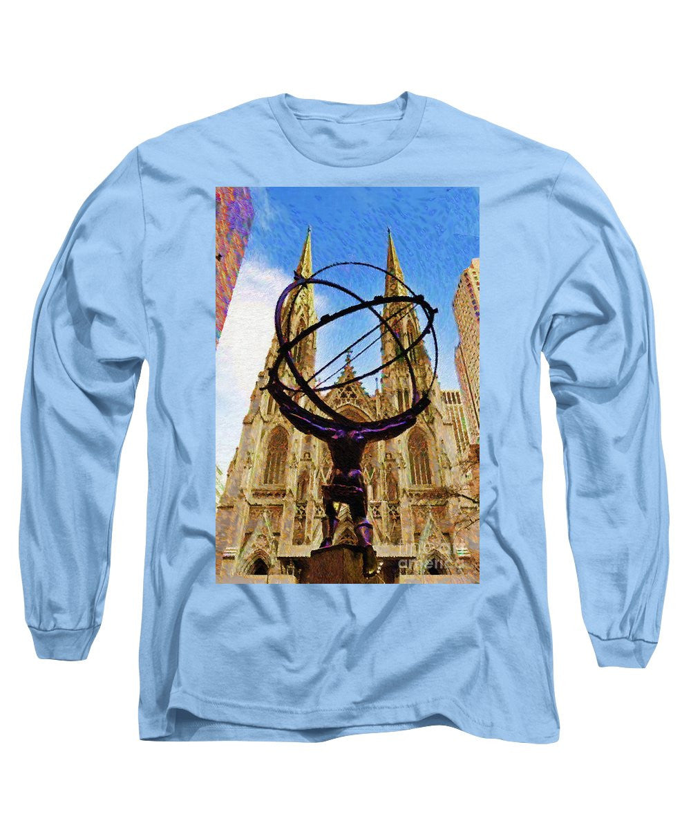 Long Sleeve T-Shirt - Rockefeller Center In New York City