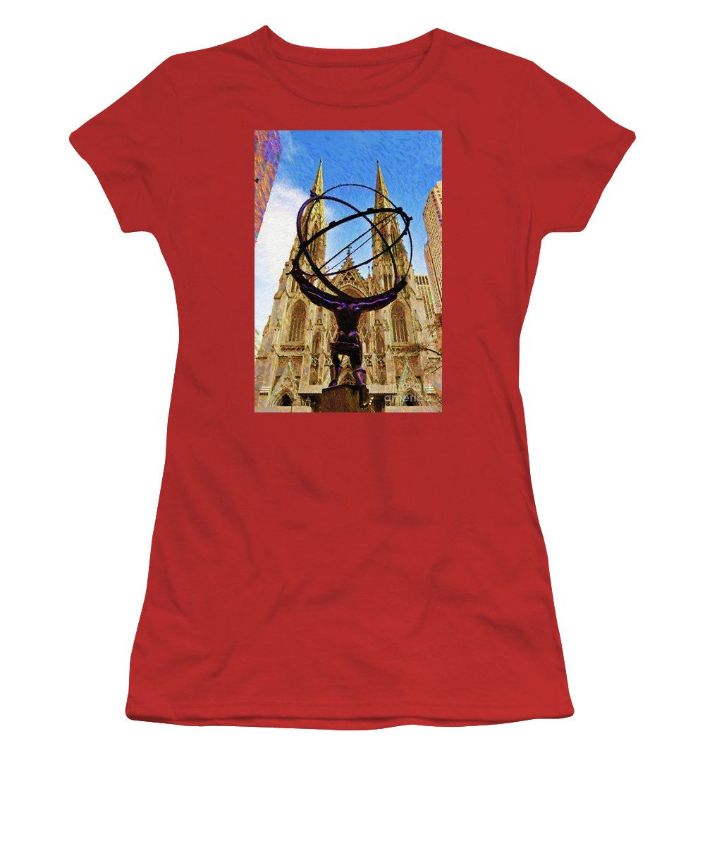 Women's T-Shirt (Junior Cut) - Rockefeller Center In New York City