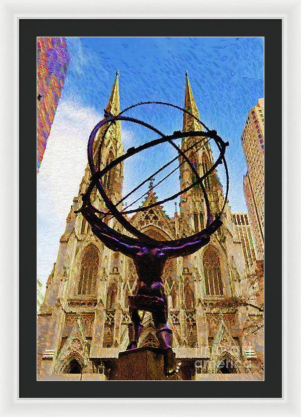 Framed Print - Rockefeller Center In New York City