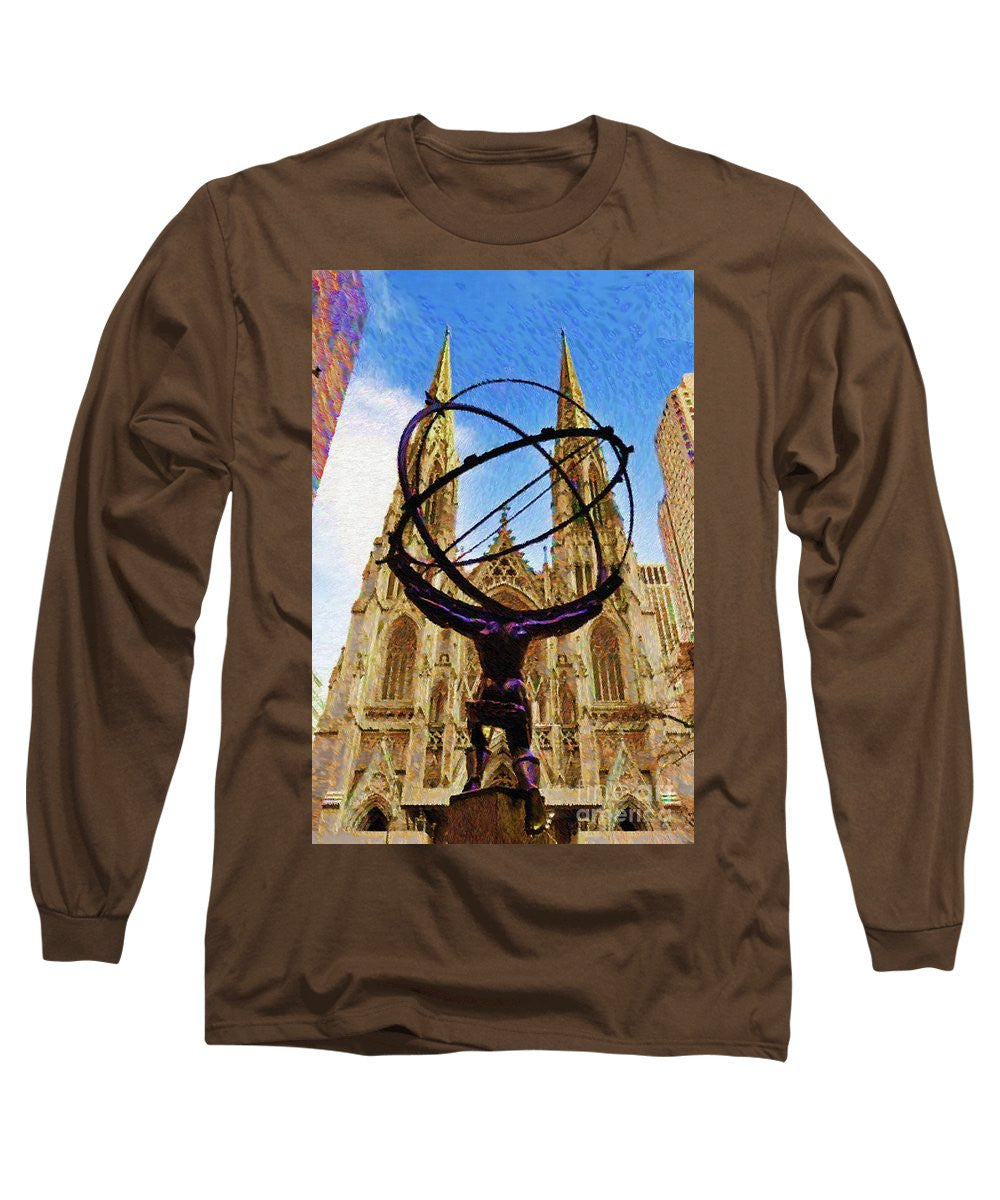 Long Sleeve T-Shirt - Rockefeller Center In New York City