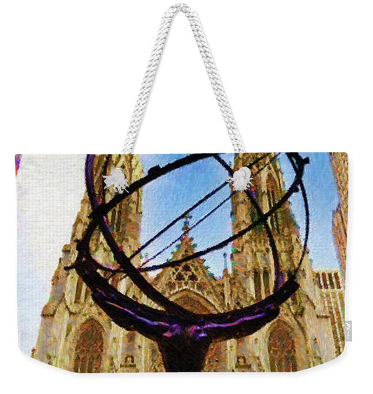 Weekender Tote Bag - Rockefeller Center In New York City