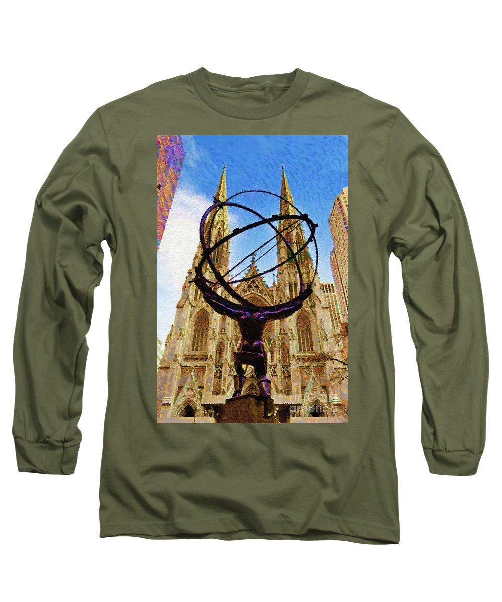 Long Sleeve T-Shirt - Rockefeller Center In New York City