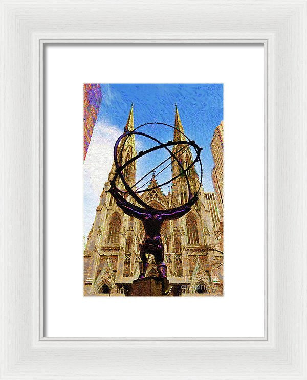 Framed Print - Rockefeller Center In New York City