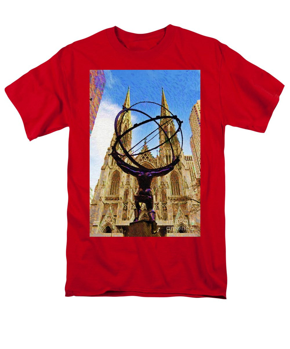 Men's T-Shirt  (Regular Fit) - Rockefeller Center In New York City