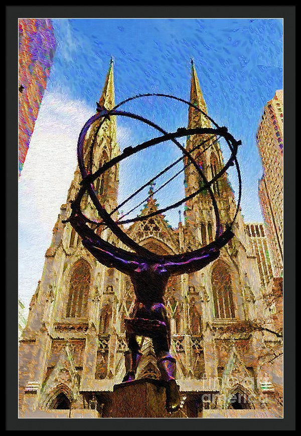 Framed Print - Rockefeller Center In New York City