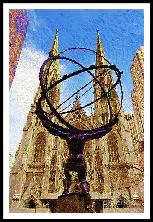 Framed Print - Rockefeller Center In New York City