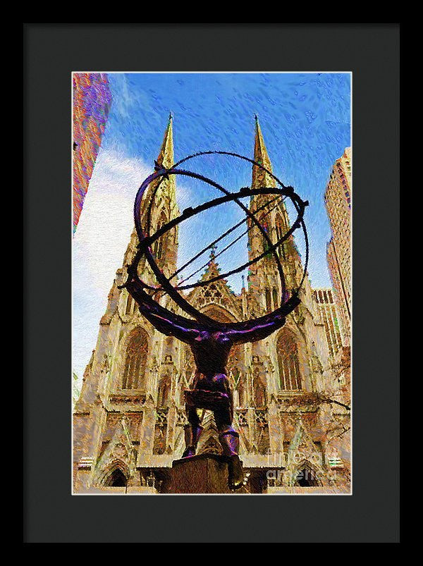 Framed Print - Rockefeller Center In New York City