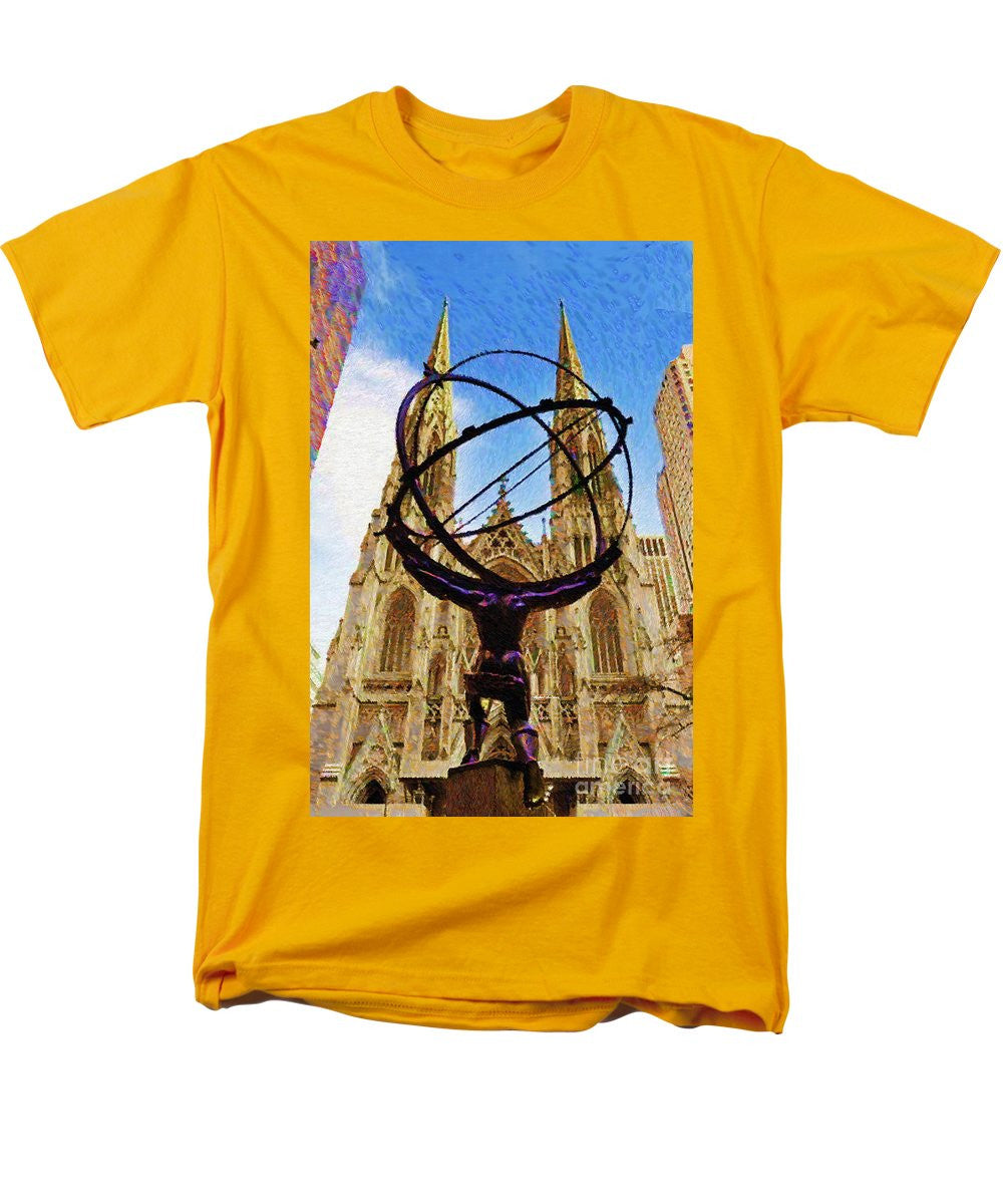 Men's T-Shirt  (Regular Fit) - Rockefeller Center In New York City