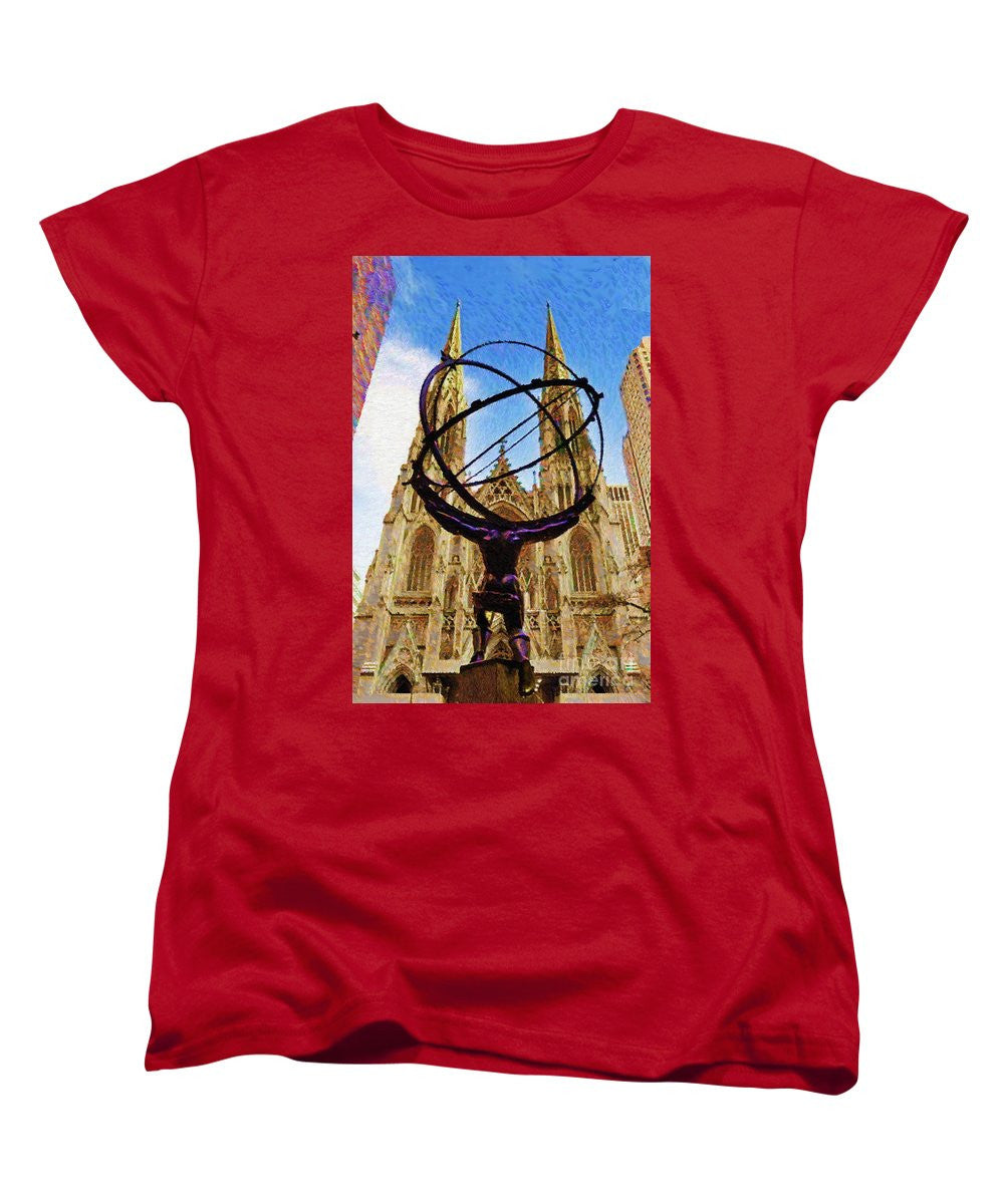 Women's T-Shirt (Standard Cut) - Rockefeller Center In New York City