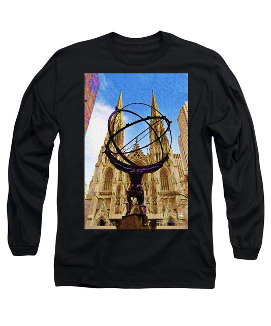 Long Sleeve T-Shirt - Rockefeller Center In New York City