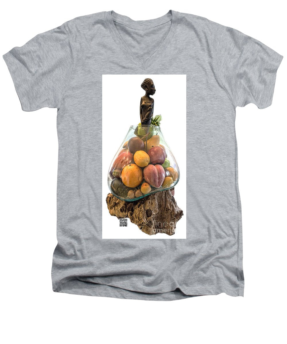 Roots of Nurturing A Fusion of Cultures - Men's V-Neck T-Shirt