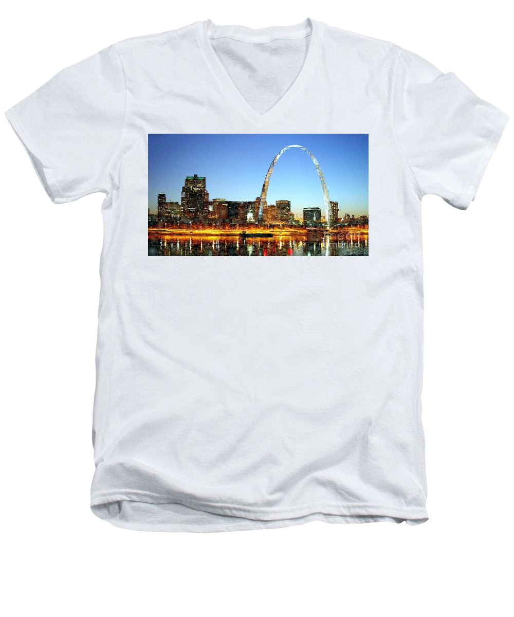 Men's V-Neck T-Shirt - Saint Louis Missouri