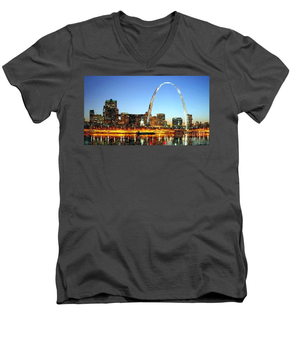 Men's V-Neck T-Shirt - Saint Louis Missouri