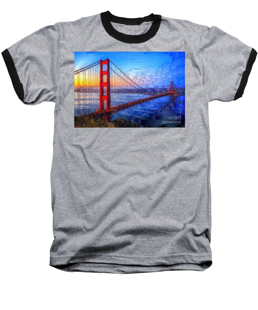 T-shirt de baseball - Pont de la baie de San Francisco