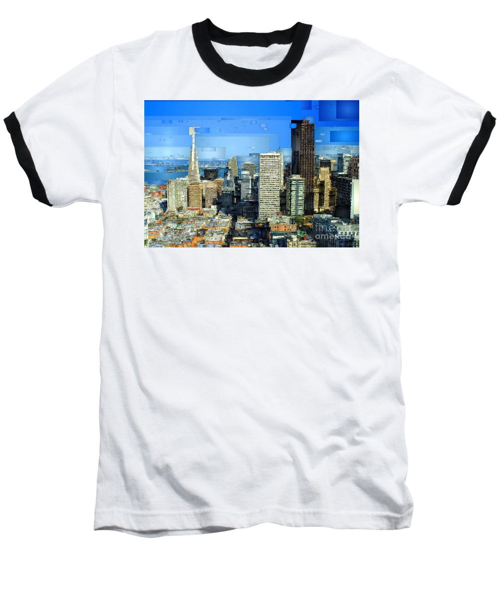 Baseball T-Shirt - San Francisco Skyline