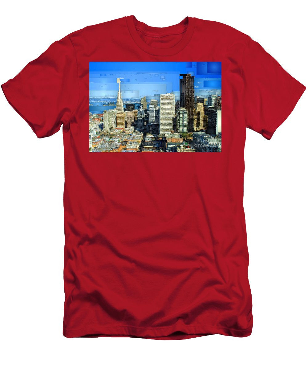 Men's T-Shirt (Slim Fit) - San Francisco Skyline