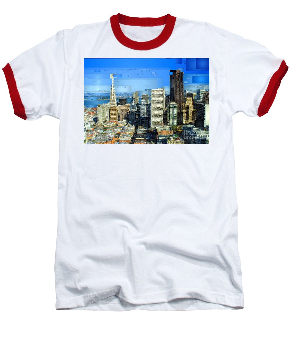 Baseball T-Shirt - San Francisco Skyline